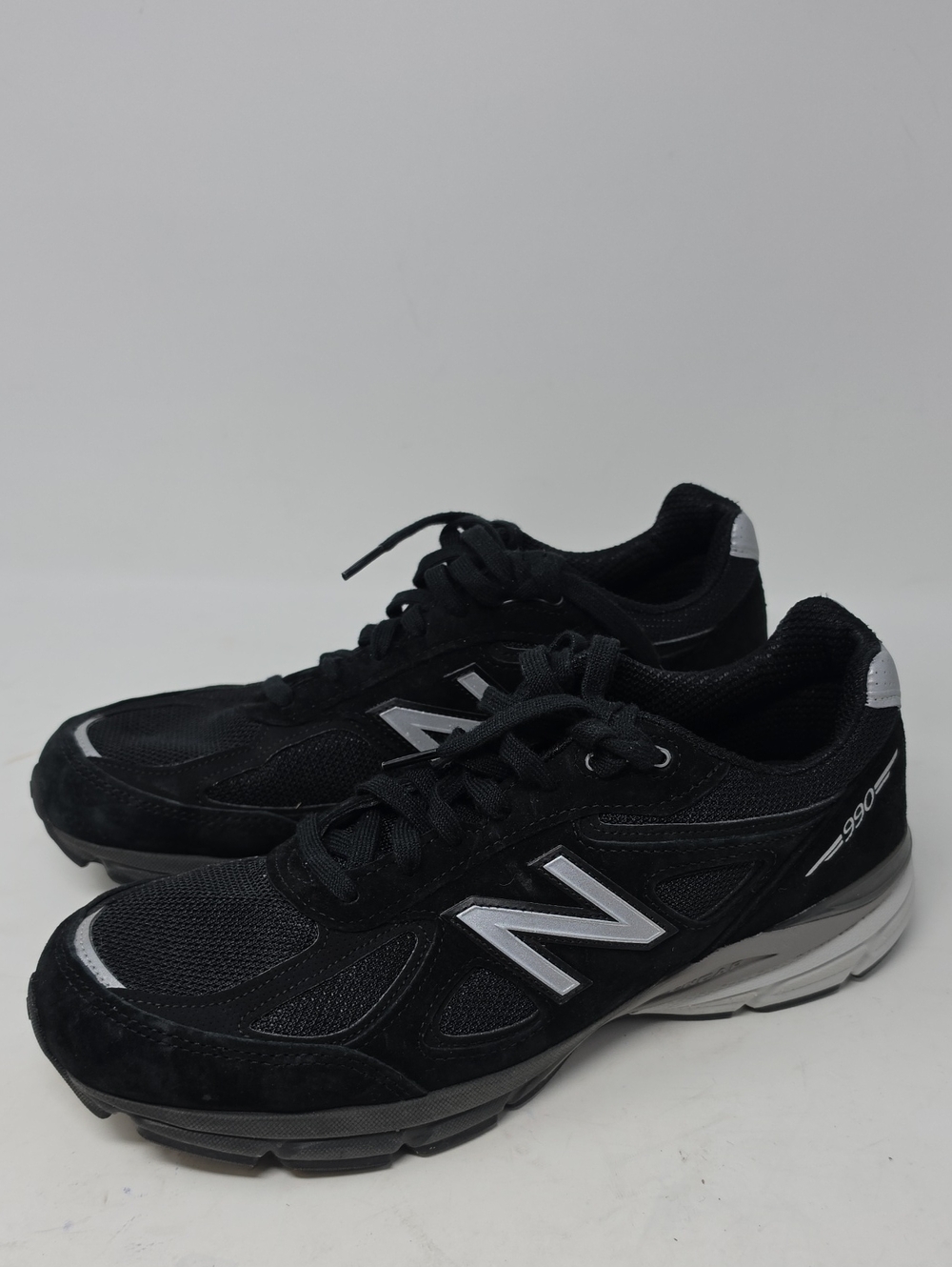 New Balance Black and Silver Men's 990BL4 Classic Sneakers Men's Size 10